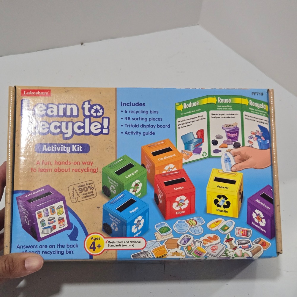 Lakeshore Learn to Recycle Activity Kit FF719 Educational Sorting Game Ages 4+